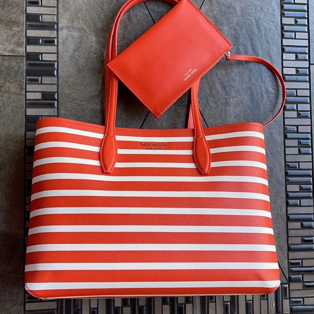 Kate Spade All Day Sailing Stripe Large Tote